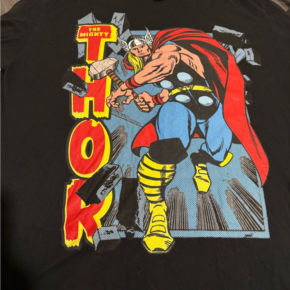 Marvel Black Tee with Thor Graphic